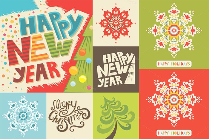 Happy New Year Email Template EPS Format