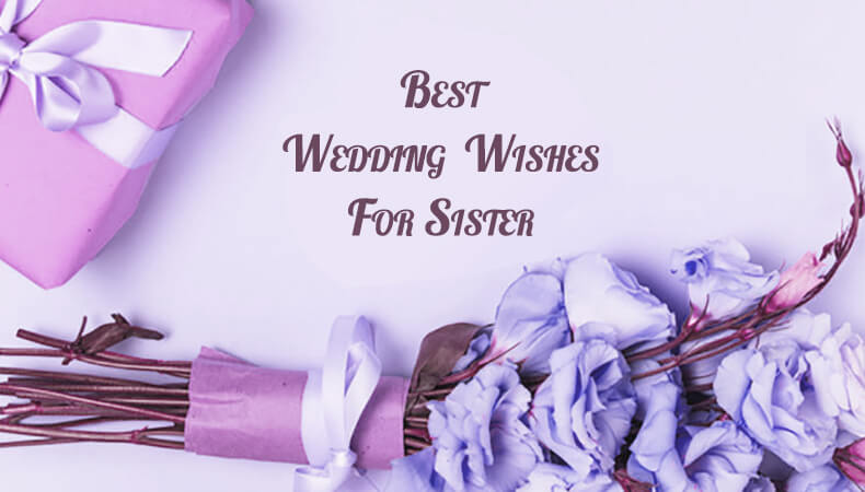 Best Wedding wishes for sisters