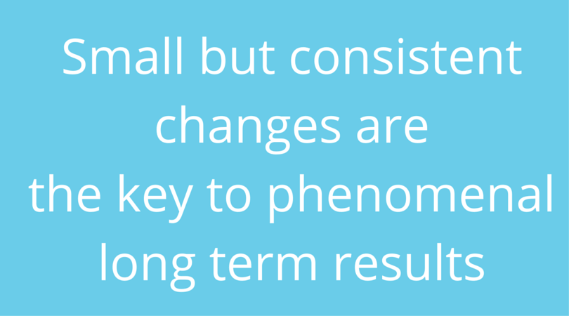 Consistency quotes on why small changes make a difference
